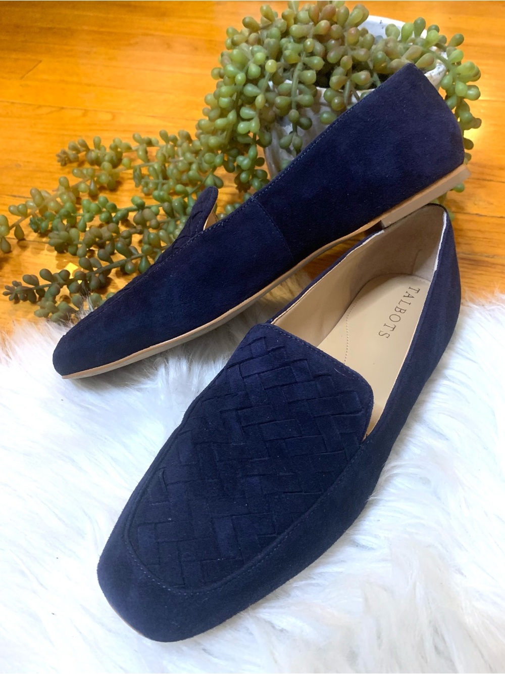 Talbots Stella loafers Navy blue Suede